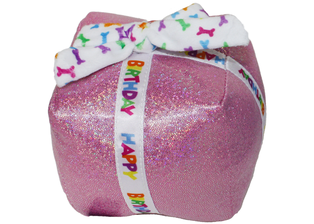 Multipet Birthday Present Plush Dog Toy - 5.5"