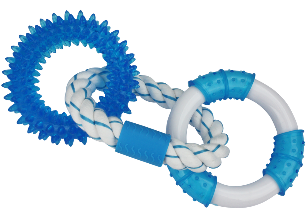 Multipet Canine Clean™ Peppermint with 3 Rings Dog Toy - 11"