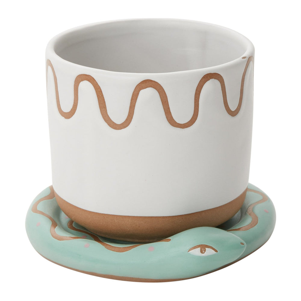 Bindi Speckled Matte Pot By Accent Decor