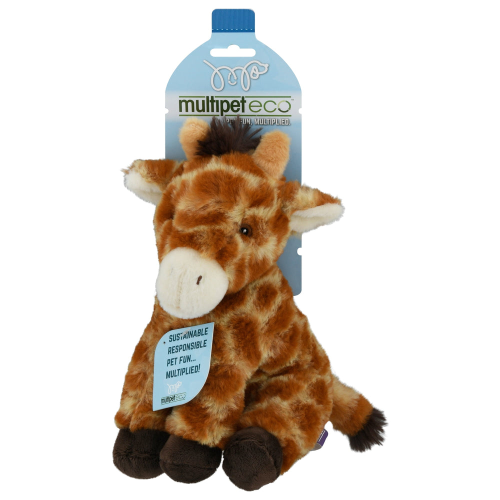 Multipet Eco Safari Animals Plush Dog Toy - 8"
