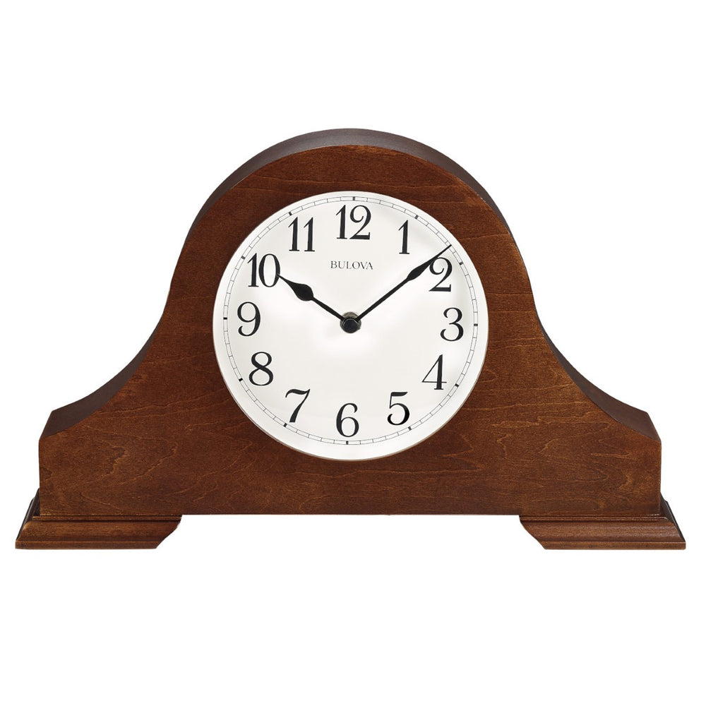 Bulova B1931 Sturbridge Cherry Chiming Mantel Tabletop Clock