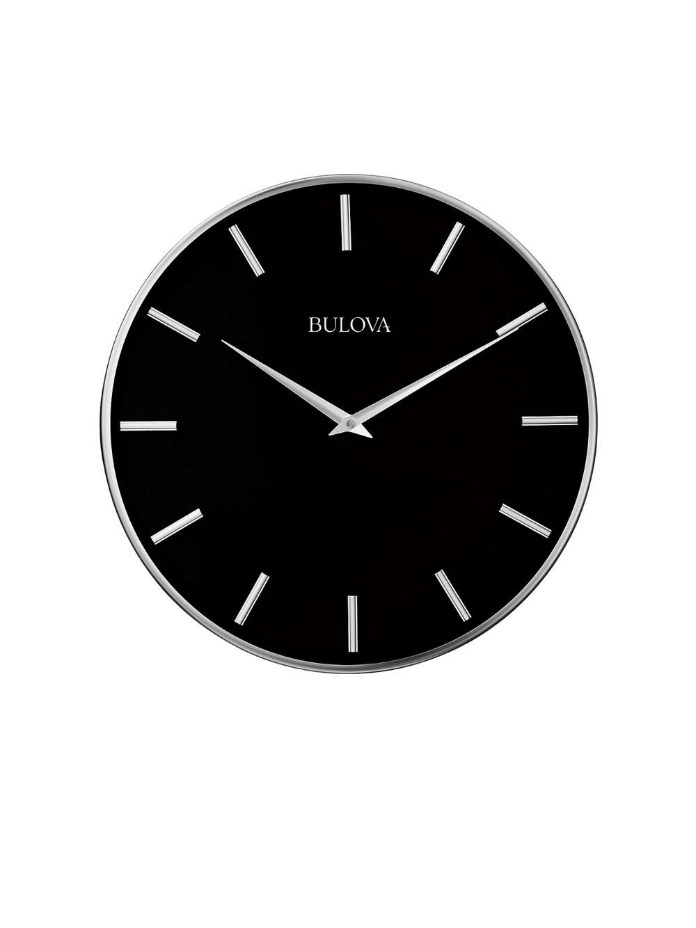 Bulova C4849 Metro Satin Pewter Oversized 16" Wall Clock