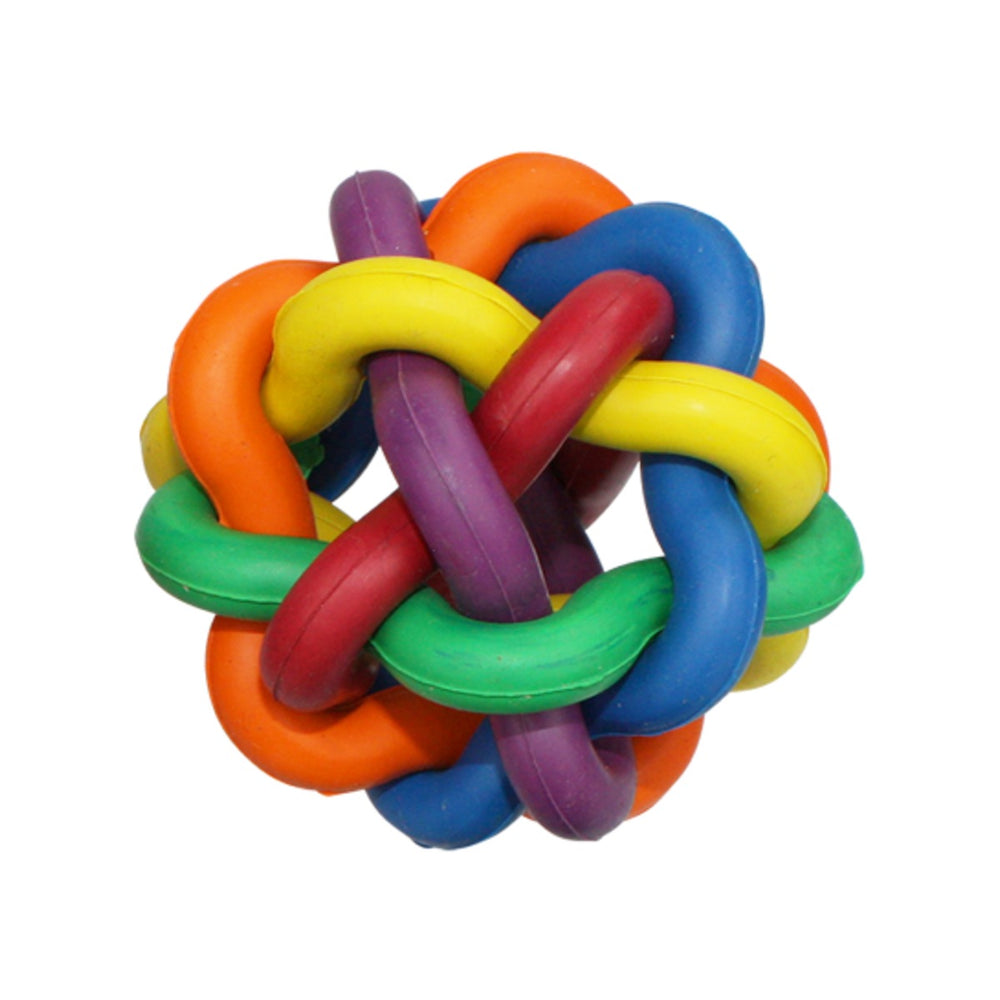 Multipet Nobbly Wobbly Dog Toy, one ball