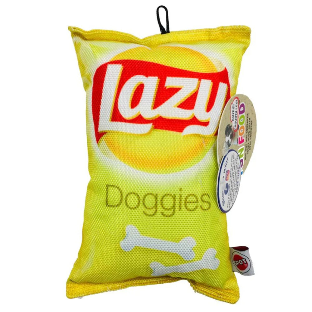 SPOT Fun Food Lazy Dog Plush Toy Doggie Chips