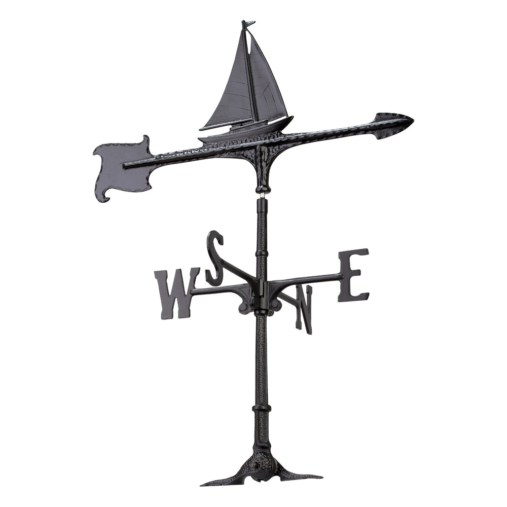 Whitehall 30" Sailboat Accent Weathervane - Black