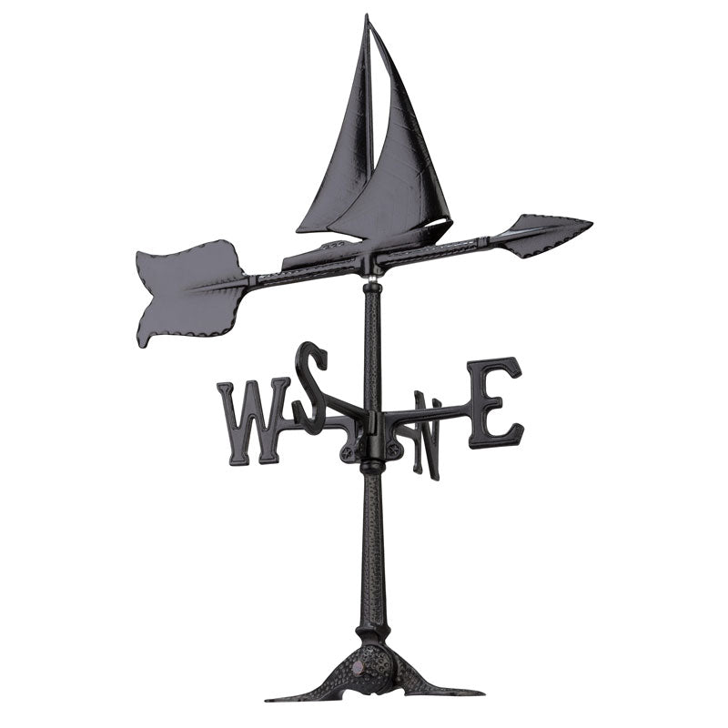 Whitehall 24" Sailboat Accent Weathervane - Black