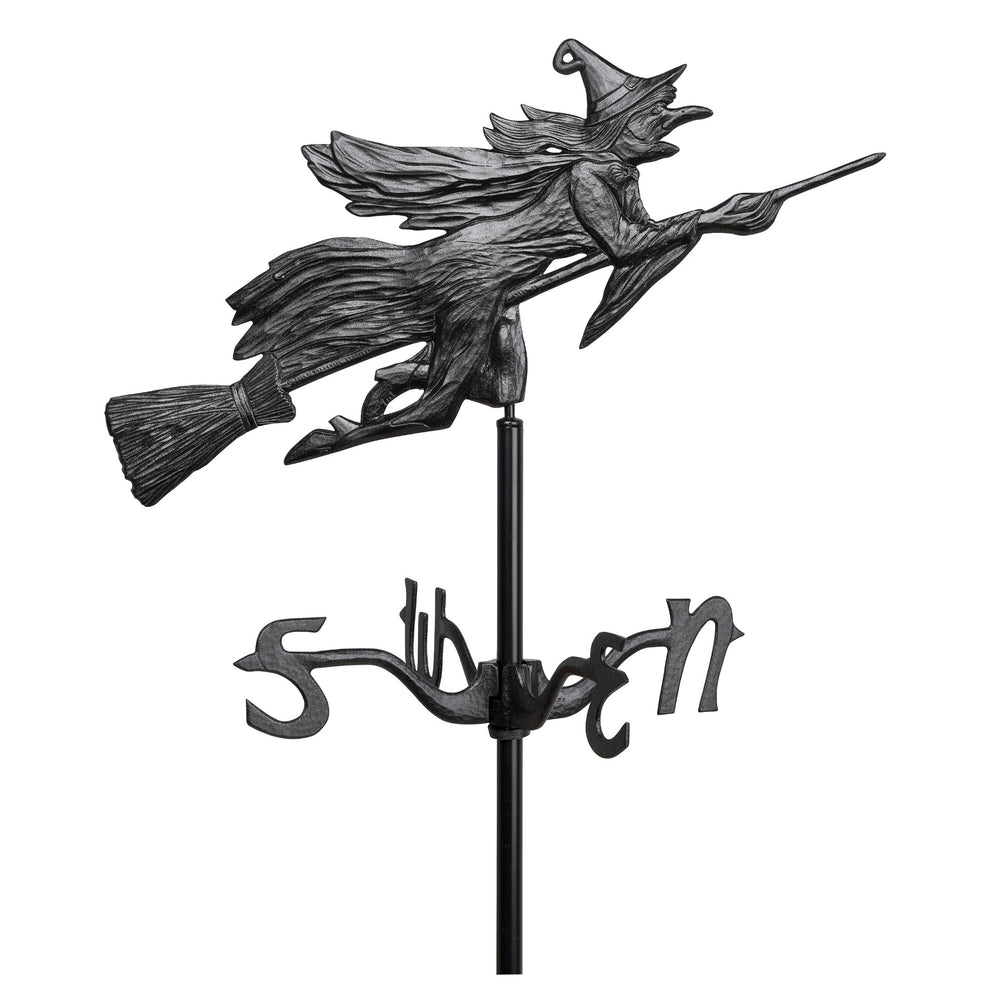 Whitehall Flying Witch Garden Rooftop Weathervane
