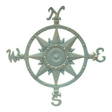 Whitehall 23" Compass Rose Wall Décor - Bronze Verdigris