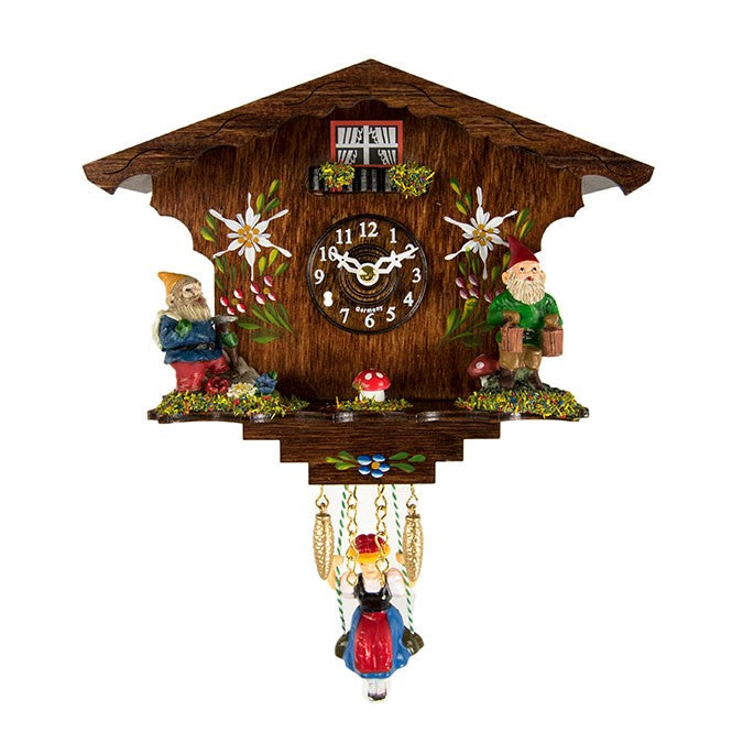 Hermle Annaliesse Black Forest Swinging Girl Quartz Cuckoo Clock, 56000