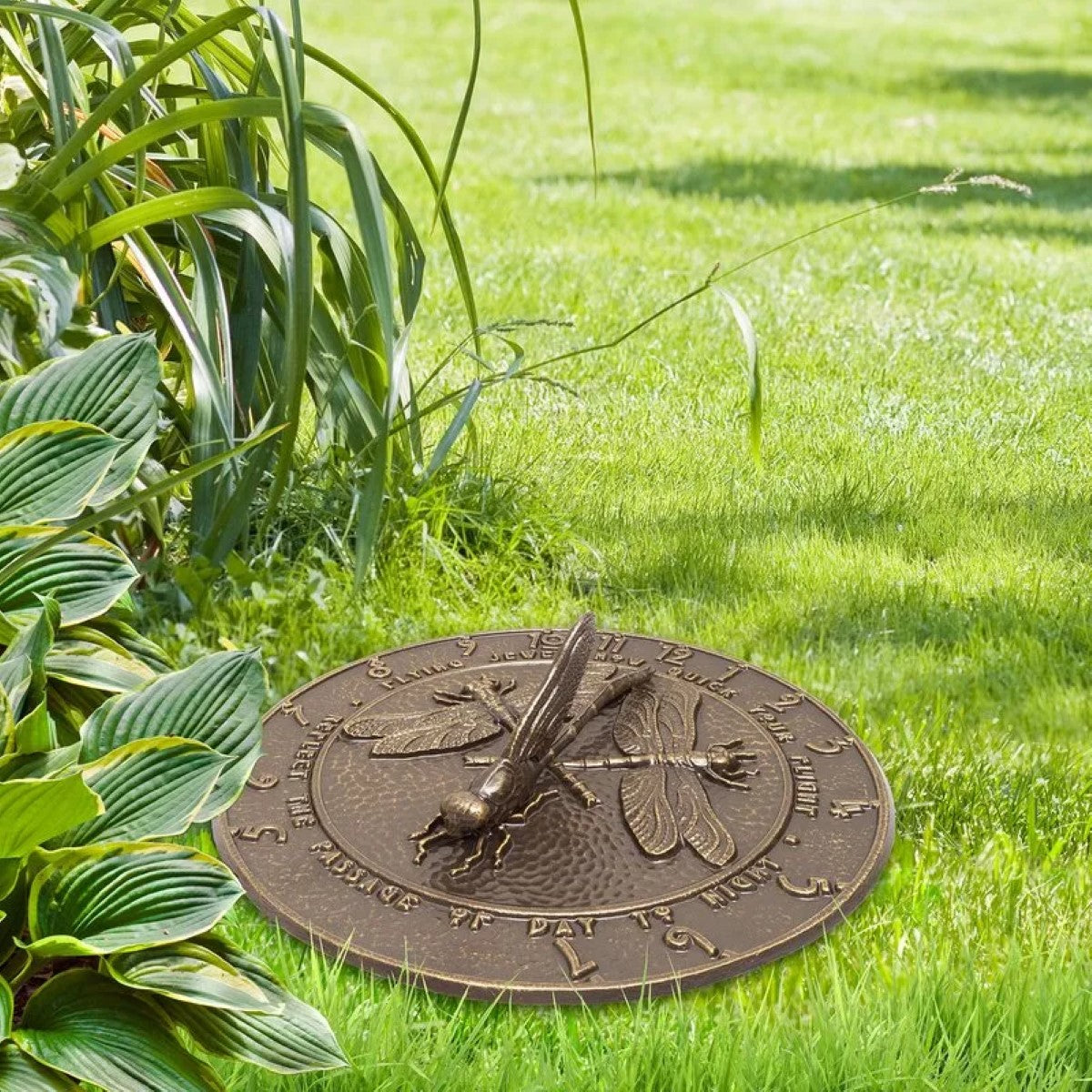 Whitehall Dragonfly Sundial, French Bronze