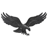 Whitehall 29 inch Wall Eagle, Black finish, cast aluminum patriotic wall decor