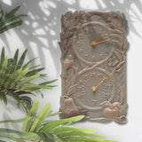 Whitehall Fruit Bird Indoor Outdoor Wall Clock & Thermometer - lifestyle