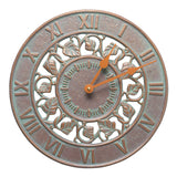 Whitehall Ivy Silhouette 12" Indoor Outdoor Wall Clock