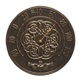 Whitehall Irish Blessings 12" Indoor Outdoor Wall Thermometer - French Bronze
