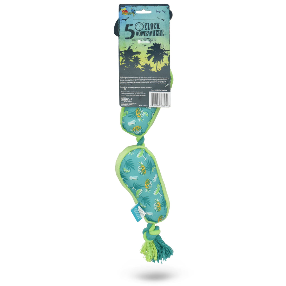 Multipet Margaritaville Rope Flip Flops Dog Toy - 18"