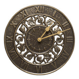 Whitehall Ivy Silhouette 12" Indoor Outdoor Wall Clock