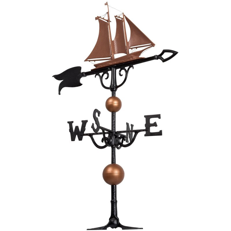 Whitehall 46" Yacht Weathervane - Copper