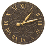 Whitehall Artisan 16" Indoor Outdoor Wall Clock - French Bronze