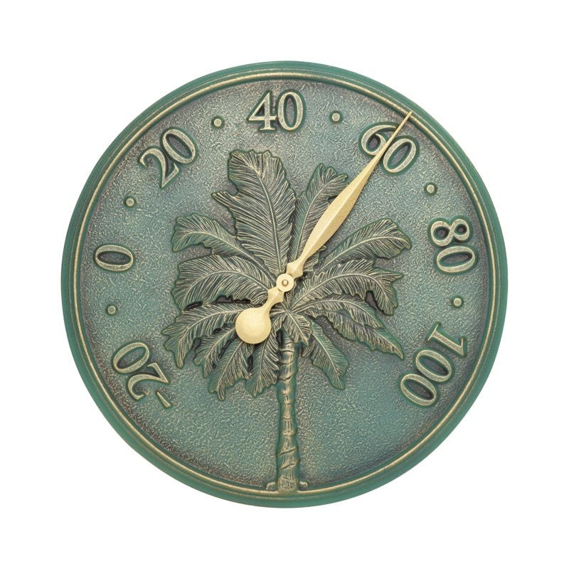 Whitehall 16" Palm Tree Indoor & Outdoor Thermometer