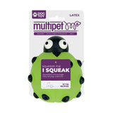 Multipet Look Who's Poppin' Ladybug Plush Dog Toy - 5"