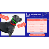Micro-Plus Prong Dog Training Collar, 10" sizing guide