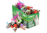 Multipet Safari Feather Mice Cat Toys - 25-Count