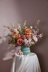 Verdant Ribbed Ceramic Decorative Vessels By Accent Decor