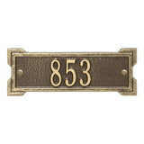 Whitehall Roanoke Petite 1-Line Personalized Address Plaque - Antique Brass