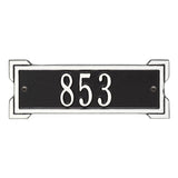 Whitehall Roanoke Petite 1-Line Personalized Address Plaque - Black/White