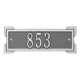 Whitehall Roanoke Petite 1-Line Personalized Address Plaque - Pewter/Silver
