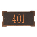 Whitehall Roanoke Mini 1-Line Personalized Address Plaque - Oil-Rubbed Bronze