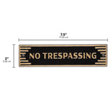 Whitehall Door Statement Art Deco Plaque - dimensions