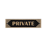 Whitehall Door Statement Art Deco Plaque - Private