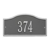Whitehall Rolling Hills Plaques Mini Wall 1-Line Personalized Address Plaque - Pewter/Silver