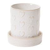 Heartfelt Reactive Glaze Ceramic Decorative Vessels By Accent Decor