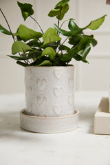 Heartfelt Reactive Glaze Ceramic Decorative Vessels By Accent Decor