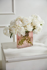 Clematis Ribbed Textured Vase By Accent Decor