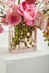 Clematis Ribbed Textured Vase By Accent Decor