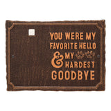 Whitehall My Hardest Goodbye Pet Memorial Photo Wall Sign - Antique Copper