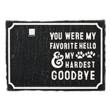 Whitehall My Hardest Goodbye Pet Memorial Photo Wall Sign - Black/White