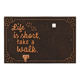 Whitehall Life is Short Take a Walk Wall Plaque with Photo Clip and Leash Hook (6 Styles Available)