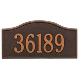 Whitehall Rolling Hills Plaques Grand Wall 1-Line Personalized Address Plaque - Oil-Rubbed Bronze