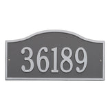 Whitehall Rolling Hills Plaques Grand Wall 1-Line Personalized Address Plaque - Pewter/Silver