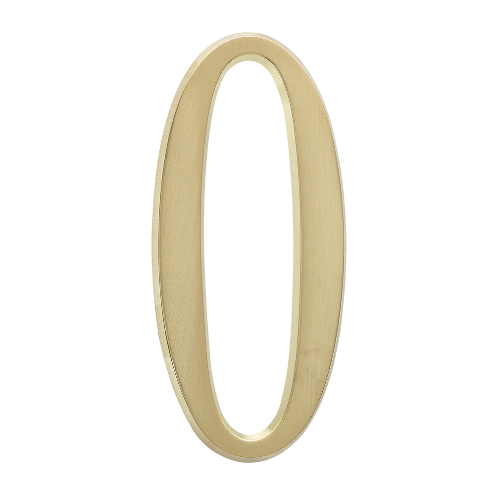 Whitehall 4.75" Satin Brass House Numbers