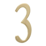 Whitehall 4.75" Satin Brass House Numbers