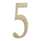 Whitehall 4.75" Satin Brass House Numbers