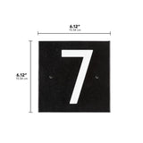 Whitehall Floating Stand-Off Horizontal House Number Personalized Sign, 1 Number - dimensions