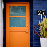 Whitehall Floating Stand-Off Horizontal House Number Personalized Sign, 2 Numbers - lifestyle