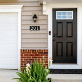 Whitehall Floating Stand-Off Horizontal House Number Personalized Sign, 3 Numbers - lifestyle
