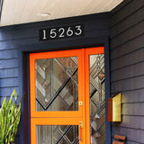 Whitehall Floating Stand-Off Horizontal House Number Personalized Sign, 5 Numbers - lifestyle